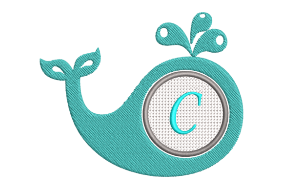 Baby Whale Letter C