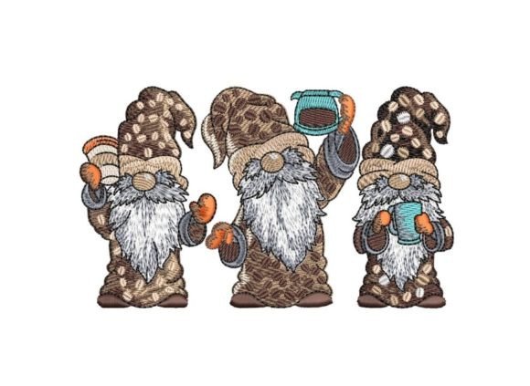 Coffee Gnomes: A Charming Embroidery Design for Heartfelt Gifts