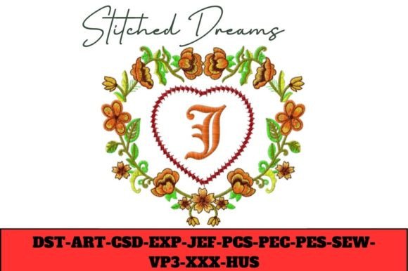 Floral Heart Letter J: A Thoughtful Monogram for Meaningful Gifts