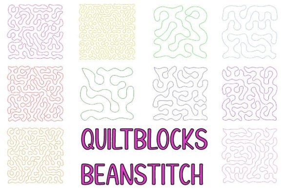Quiltblock Patterns 3.8″ 98mm